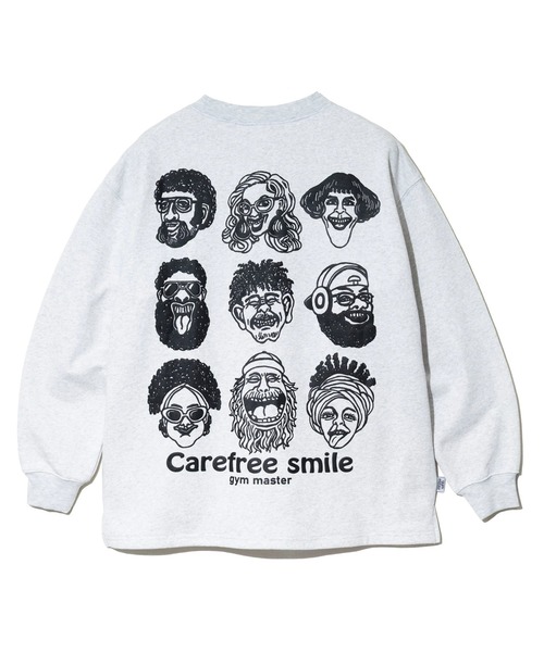 gym master(ジムマスター)の「gym master/ジムマスター 10.3oz carafree smile スウェットビッグTee(スウェット・メンズ・ライトグレー/マスタード/ブルー系その他/ブラック・MEDIUM/LARGE/X-LARGE)」の15枚目の写真