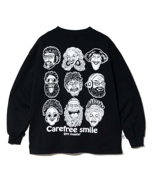 gym master(ジムマスター)の「gym master/ジムマスター 10.3oz carafree smile スウェットビッグTee(スウェット・メンズ・ライトグレー/マスタード/ブルー系その他/ブラック・MEDIUM/LARGE/X-LARGE)」の17枚目の写真