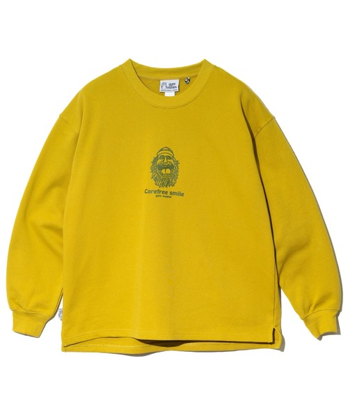 gym master(ジムマスター)の「gym master/ジムマスター 10.3oz carafree smile スウェットビッグTee(スウェット・メンズ・ライトグレー/マスタード/ブルー系その他/ブラック・MEDIUM/LARGE/X-LARGE)」の18枚目の写真