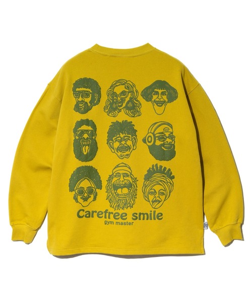 gym master(ジムマスター)の「gym master/ジムマスター 10.3oz carafree smile スウェットビッグTee(スウェット・メンズ・ライトグレー/マスタード/ブルー系その他/ブラック・MEDIUM/LARGE/X-LARGE)」の19枚目の写真