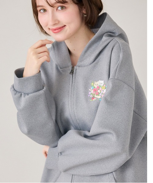 完売品✨グレーパーカー Mother garden（マザーガーデン） セールSALE ジップパーカー つみつみ