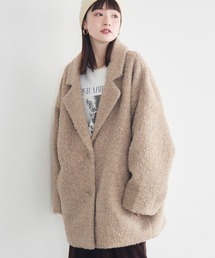 RETRO GIRL（レトロガール）の「【WEB限定】ループボアテーラードコート（チェスターコート）」