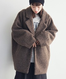 RETRO GIRL | 【WEB限定】ループボアテーラードコート(チェスターコート)