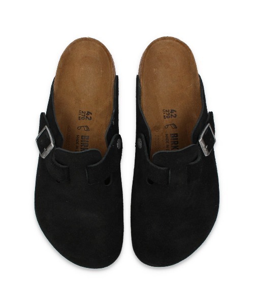 BIRKENSTOCK（ビルケンシュトック）の「BIRKENSTOCK BOSTON SUEDE LEATHER -REGULAR- / ビルケンシュトック ボストン スエードレザー -レギュラーフィット- / 1027142（サンダル・メンズ・ブラック・44/42/41/39/43/40/45/46）」の2枚目の写真
