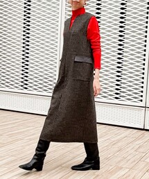 MICO COULIER | ブリティッシュツィードワンピース(ワンピース)