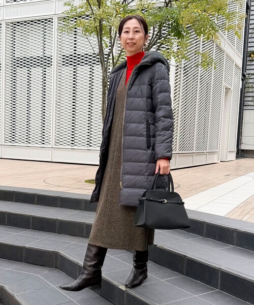 MICO COULIER（ミコクリエ）の「ブリティッシュツィードワンピース（ワンピース・レディース・ブラウン系その他/グレー系その他・38）」の4枚目の写真