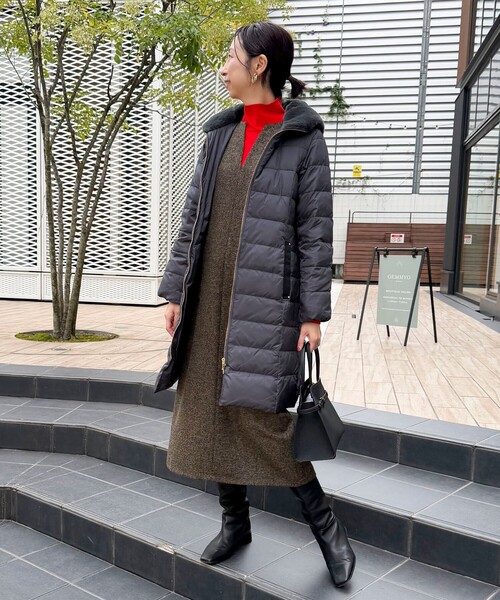 MICO COULIER（ミコクリエ）の「ブリティッシュツィードワンピース（ワンピース・レディース・ブラウン系その他/グレー系その他・38）」の5枚目の写真