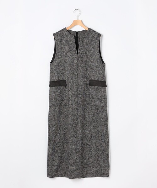 MICO COULIER（ミコクリエ）の「ブリティッシュツィードワンピース（ワンピース・レディース・ブラウン系その他/グレー系その他・38）」の14枚目の写真