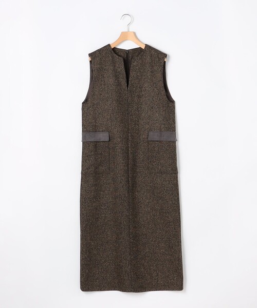 MICO COULIER（ミコクリエ）の「ブリティッシュツィードワンピース（ワンピース・レディース・ブラウン系その他/グレー系その他・38）」の17枚目の写真