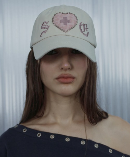 SETUP‐EXE】LEO APPLIQUE BALL CAP / 【セットアップエグゼ】レオ