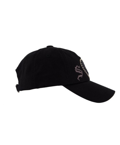 SETUPEXE(セットアップイーエックスイー)の「【SETUP‐EXE】LEO APPLIQUE BALL CAP / 【セットアップエグゼ】レオアップリケキャップ(キャップ・レディース・ブラック/ベージュ・ONE SIZE)」の13枚目の写真