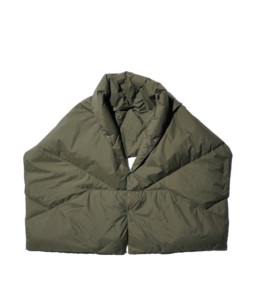 NANGA（ナンガ）の「NANGA / ナンガ DOWN PONCHO MUFFLER ダウンポンチョマフラー（マフラー・レディース・ベージュ/ブラック/アイボリー/カーキ・FREE）」の22枚目の写真