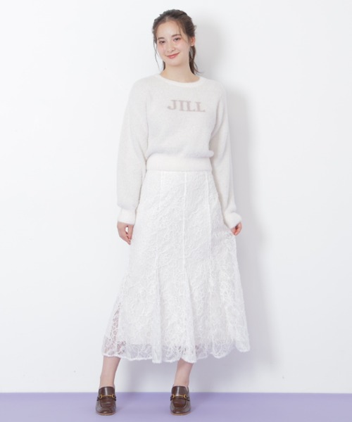 JILL by JILL STUART(ジルバイジルスチュアート)の「◇モール刺繍レースマーメイドスカート(スカート・レディース・ピンク/ホワイト・FREE)」の1枚目の写真