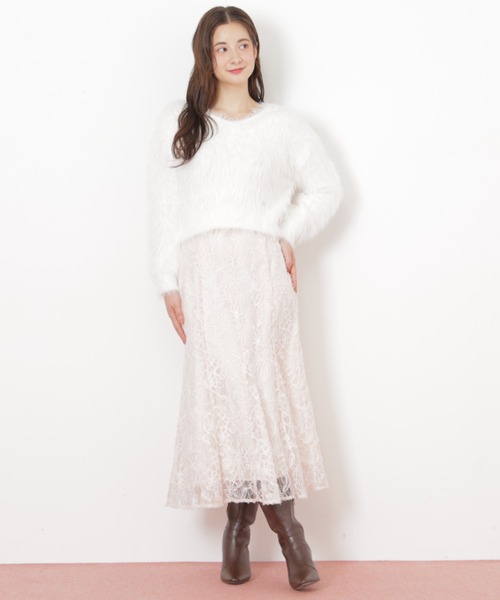 JILL by JILL STUART(ジルバイジルスチュアート)の「◇モール刺繍レースマーメイドスカート(スカート・レディース・ピンク/ホワイト・FREE)」の17枚目の写真