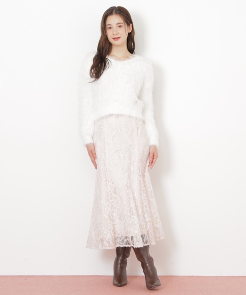 JILL by JILL STUART(ジルバイジルスチュアート)の「◇モール刺繍レースマーメイドスカート(スカート・レディース・ピンク/ホワイト・FREE)」の18枚目の写真