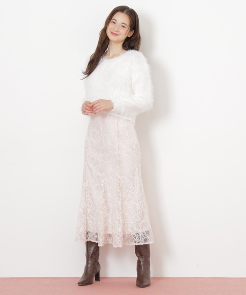 JILL by JILL STUART(ジルバイジルスチュアート)の「◇モール刺繍レースマーメイドスカート(スカート・レディース・ピンク/ホワイト・FREE)」の19枚目の写真