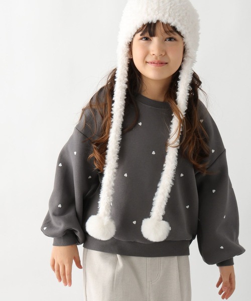 GLOBAL WORK（グローバルワーク）の「あったか乾きやすいワイドスウェット/599756（スウェット・キッズ・ホワイト系その他2/パープル系その他/ホワイト/ダークグレー/グレー/ライトグレー/ブラック/ライトイエロー・130cm/160cm/140cm/150cm）」の6枚目の写真