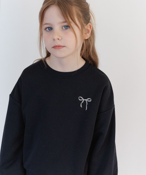 GLOBAL WORK（グローバルワーク）の「あったか乾きやすいワイドスウェット/599756（スウェット・キッズ・ホワイト系その他2/パープル系その他/ホワイト/ダークグレー/グレー/ライトグレー/ブラック/ライトイエロー・130cm/160cm/140cm/150cm）」の4枚目の写真