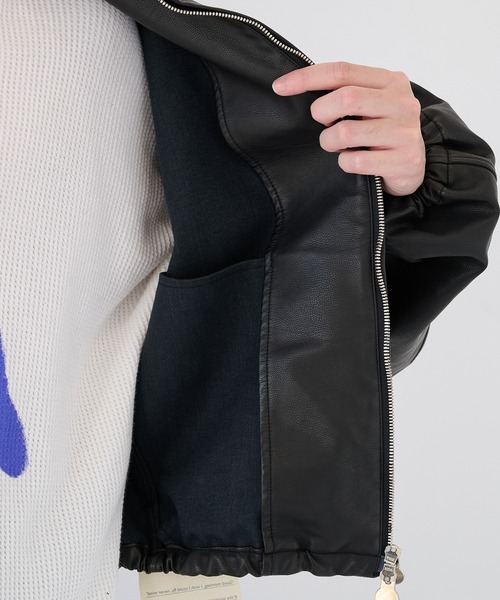 SHINYAKOZUKA(シンヤコヅカ)の「【SHINYAKOZUKA/シンヤコズカ】別注 KAPPOGI SLEEVES(ブルゾン・メンズ・ブラック・S/M)」の14枚目の写真