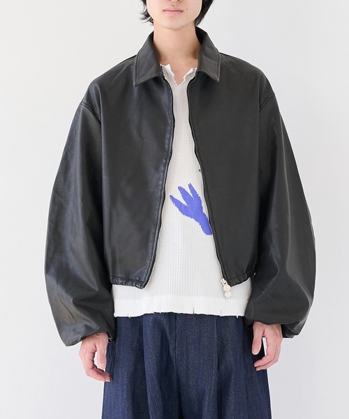 SHINYAKOZUKA(シンヤコヅカ)の「【SHINYAKOZUKA/シンヤコズカ】別注 KAPPOGI SLEEVES(ブルゾン・メンズ・ブラック・S/M)」の19枚目の写真