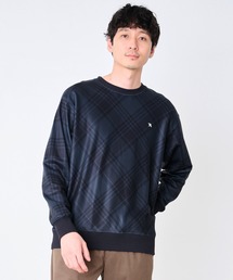 ピーチシャギー シェア チェックプリント プルオーバー