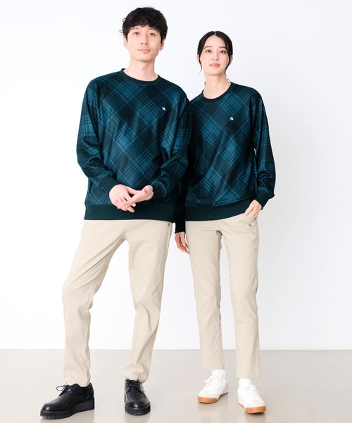 Arnold Palmer(アーノルドパーマー)の「ピーチシャギー シェア チェックプリント プルオーバー(スウェット・レディース・ブラック/グリーン/グレー・M/S/LL/L/XS)」の4枚目の写真