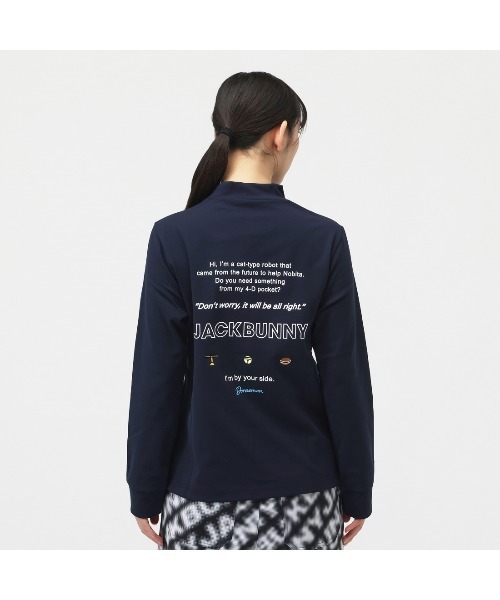 ALPEN / SPORTS DEPO SELECT（アルペンスポーツデポセレクト）の「ジャックバニー  【ドラえもん】PE天竺 長袖カットソー（Tシャツ/カットソー・レディース・ホワイト/ネイビー・L/S/M）」の3枚目の写真