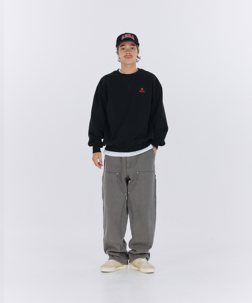 AECA（エイカ）の「EVERYDAY AECA CLOVER SWEAT SHIRTS-NAVY（スウェット・レディース・その他・LARGE/MEDIUM/X-LARGE/W）」の4枚目の写真