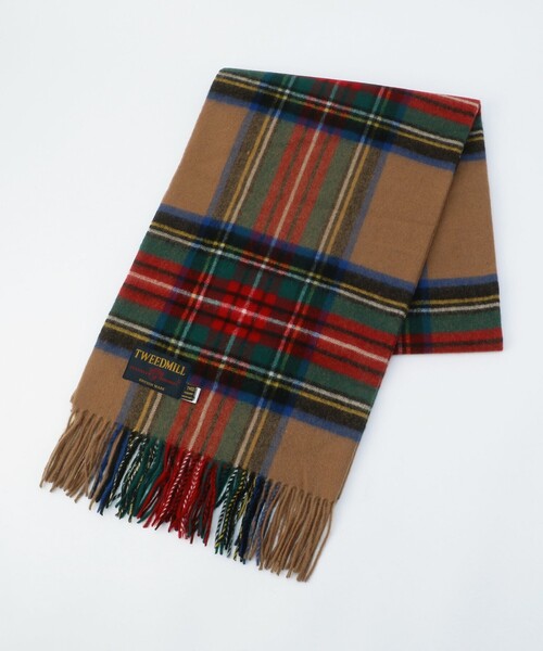 MICO COULIER（ミコクリエ）の「【TWEEDMILL/ツイードミル】チェック柄ストール（ストール/ショール・レディース・グレー系その他/ベージュ系その他/レッド系その他/イエロー系その他/グリーン系その他/ブルー系その他・FREE）」の3枚目の写真