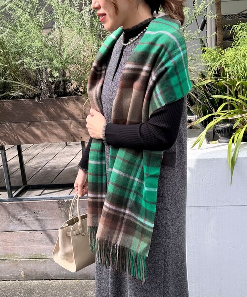 セール】【TWEEDMILL/ツイードミル】チェック柄ストール（ストール