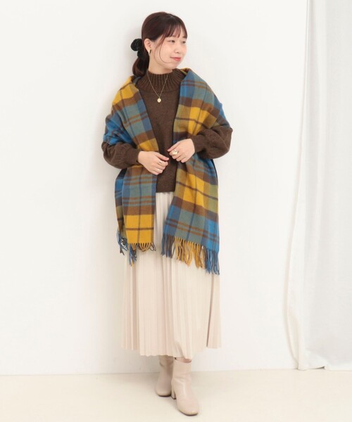 セール】【TWEEDMILL/ツイードミル】チェック柄ストール（ストール