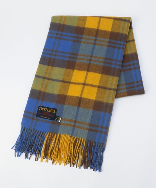 MICO COULIER（ミコクリエ）の「【TWEEDMILL/ツイードミル】チェック柄ストール（ストール/ショール・レディース・グレー系その他/ベージュ系その他/レッド系その他/イエロー系その他/グリーン系その他/ブルー系その他・FREE）」の16枚目の写真