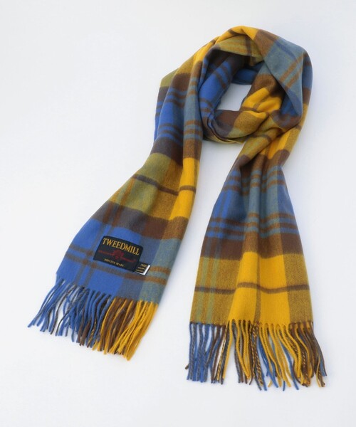 MICO COULIER（ミコクリエ）の「【TWEEDMILL/ツイードミル】チェック柄ストール（ストール/ショール・レディース・グレー系その他/ベージュ系その他/レッド系その他/イエロー系その他/グリーン系その他/ブルー系その他・FREE）」の19枚目の写真
