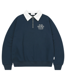 F.ILLUMINATE（フィルミネイト）の「FLM スポーツクラブ スウェットシャツ - ネイビー（ポロシャツ）」