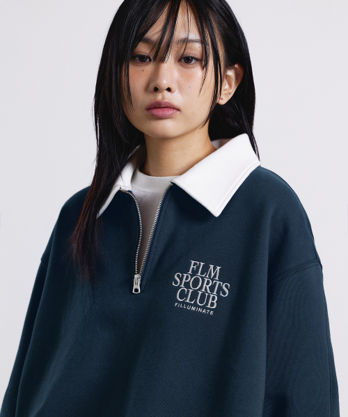 F.ILLUMINATE(フィルミネイト)の「FLM スポーツクラブ スウェットシャツ - ネイビー(ポロシャツ・レディース・その他・SMALL/MEDIUM/LARGE)」の3枚目の写真