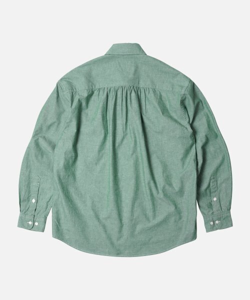 FRIZMWORKS(フリズムワークス)の「CIGARETTE POCKET CHAMBRAY SHIRT _ GREEN(シャツ/ブラウス・メンズ・その他・SMALL/MEDIUM/LARGE/X-LARGE)」の2枚目の写真