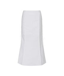 CINDY LONG SKIRT white