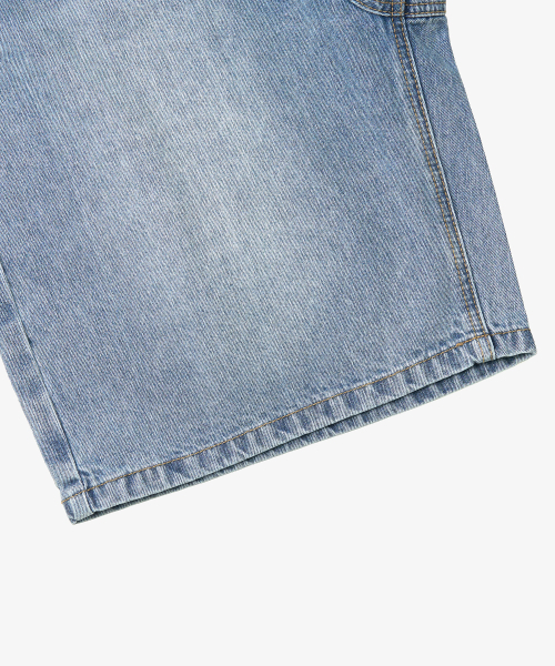 TOFFEE(トフィー)の「ウォッシュドハーフデニムパンツ(ライトブルー)(その他パンツ・メンズ・その他・SMALL/MEDIUM/LARGE/X-LARGE)」の7枚目の写真
