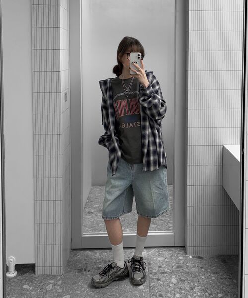 TOFFEE(トフィー)の「ウォッシュドハーフデニムパンツ(ライトブルー)(その他パンツ・メンズ・その他・SMALL/MEDIUM/LARGE/X-LARGE)」の10枚目の写真