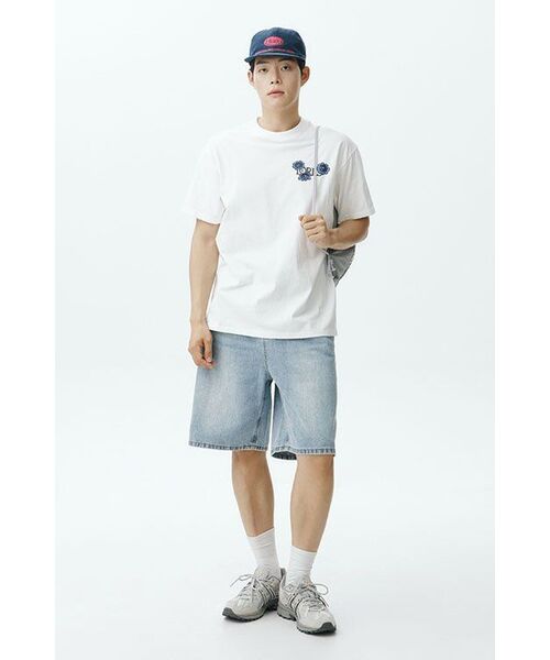 TOFFEE(トフィー)の「ウォッシュドハーフデニムパンツ(ライトブルー)(その他パンツ・メンズ・その他・SMALL/MEDIUM/LARGE/X-LARGE)」の16枚目の写真