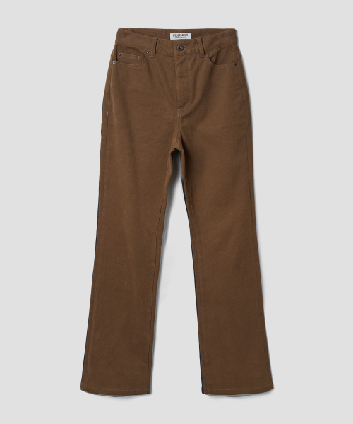 TTUDEMENT(トュードメント)の「COTTON FLARED PANTS_CAMEL(その他パンツ・レディース・その他・SMALL/MEDIUM/LARGE)」の2枚目の写真