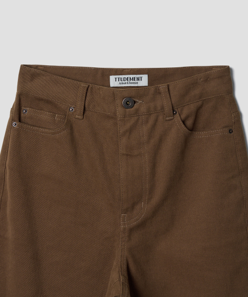 TTUDEMENT(トュードメント)の「COTTON FLARED PANTS_CAMEL(その他パンツ・レディース・その他・SMALL/MEDIUM/LARGE)」の4枚目の写真
