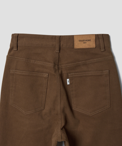 TTUDEMENT(トュードメント)の「COTTON FLARED PANTS_CAMEL(その他パンツ・レディース・その他・SMALL/MEDIUM/LARGE)」の6枚目の写真