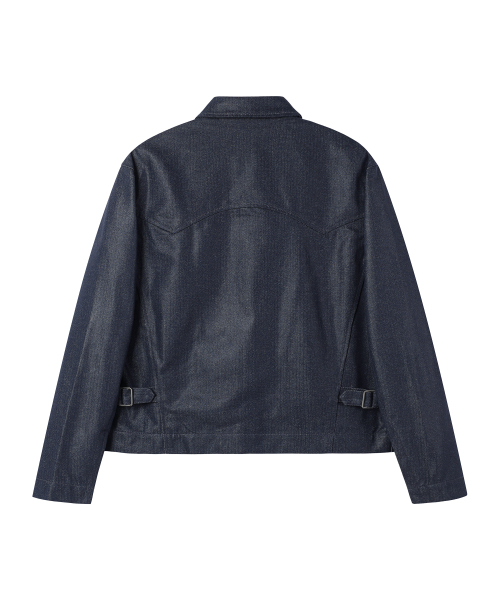 WESLEYHYUSTON(ウェズリーユーストン)の「Herringbone glow denim western jacket indigo(デニムジャケット・メンズ・その他・MEDIUM/LARGE)」の5枚目の写真