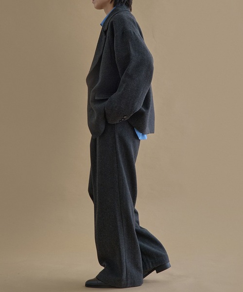 epnok（エプノック）の「ヘリンボーンシングルジャケット（テーラードジャケット・メンズ・チャコールグレー/グレー・LARGE/SMALL/MEDIUM）」の11枚目の写真