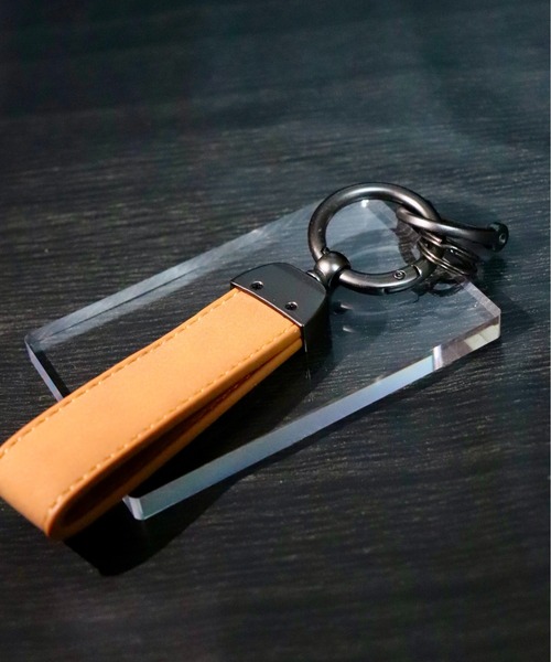 VIBGYOR(ヴィブジョー)の「フェイクレザーキーホルダー(BDS)(キーホルダー・メンズ・ブラウン/キャメル/レッド/ブラック/グレー・FREE)」の11枚目の写真