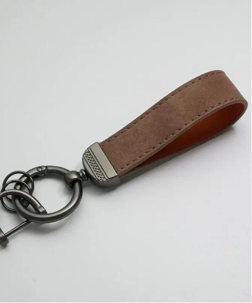 VIBGYOR(ヴィブジョー)の「フェイクレザーキーホルダー(BDS)(キーホルダー・メンズ・ブラウン/キャメル/レッド/ブラック/グレー・FREE)」の18枚目の写真
