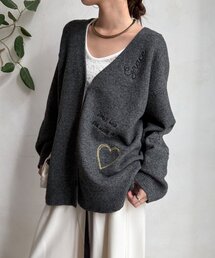 DouDou | 【WEB限定】 刺繍ニットカーディガン(カーディガン/ボレロ)