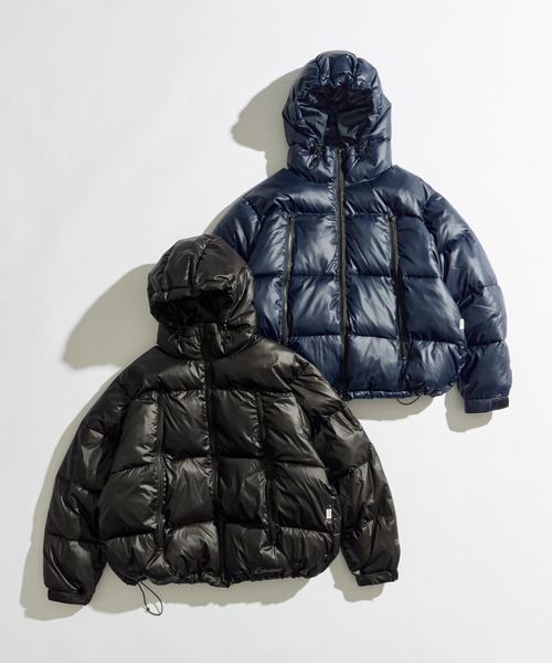 WETTEMPT（ウィテンプト）の「THINSULATE HOODED INSULATED JACKET / シンサレートフーデッド中綿ジャケット（ダウンジャケット/コート・メンズ・ネイビー/ブラック・LARGE/MEDIUM/SMALL）」の7枚目の写真