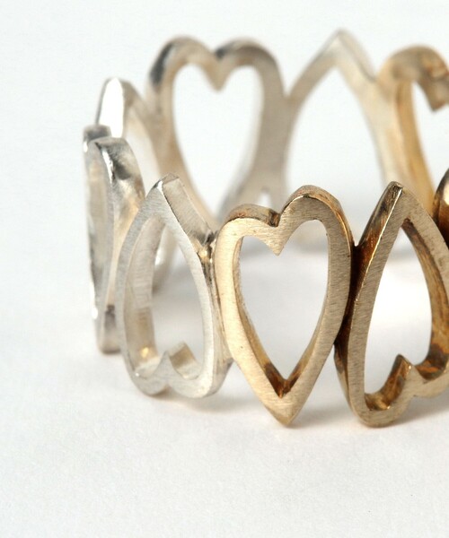 BEAMS BOY（ビームスボーイ）の「ミックス 連続 ハート リング（リング・レディース・その他・11/13）」の4枚目の写真